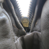 Vintage Chanel CC Tassel Small Camera Bag Taupe Quilted Leather