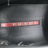 Prada Linea Rossa Penny Loafers Black Leather  Mens Size 8