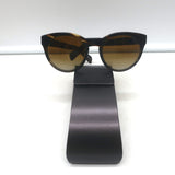 Oliver Peoples Alivia sunglasses in dark brown tortoise acetate, pre-owned and gently worn luxury eyewear.