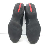 Prada Linea Rossa Penny Loafers Black Leather  Mens Size 8