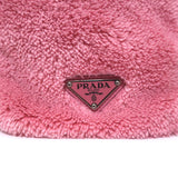 Prada Large Terry Logo Tote Pink Fleece Shoulder Bag