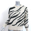 Isabel Marant Etoile Zebra Sweater Genna Off-White/Black Alpaca Knit Size 36