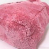 Prada Large Terry Logo Tote Pink Fleece Shoulder Bag