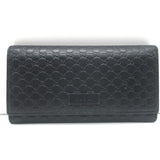 Gucci Microguccissima Continental Flap Wallet Black Leather