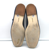 Larroude Blair Mary Jane ballet flats in navy suede, size 9, gently pre-owned with authentic designer appeal