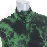 Proenza Schouler White Label Tie-Dye Turtleneck Midi Dress Green Size Small