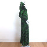Proenza Schouler White Label Tie-Dye Turtleneck Midi Dress Green Size Small
