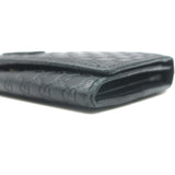 Gucci Microguccissima Continental Flap Wallet Black Leather