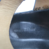 Isabel Marant Neryse Studded Flatform Sandals Black Leather Size 36