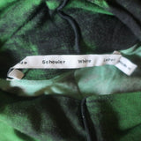Proenza Schouler White Label Tie-Dye Turtleneck Midi Dress Green Size Small