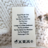 LoveShackFancy Sweater Leni Cream Embroidered Cable Knit Size Small