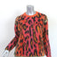 Stella McCartney Leopard Print Sweater Neon Multicolor Brushed Mohair Size 36