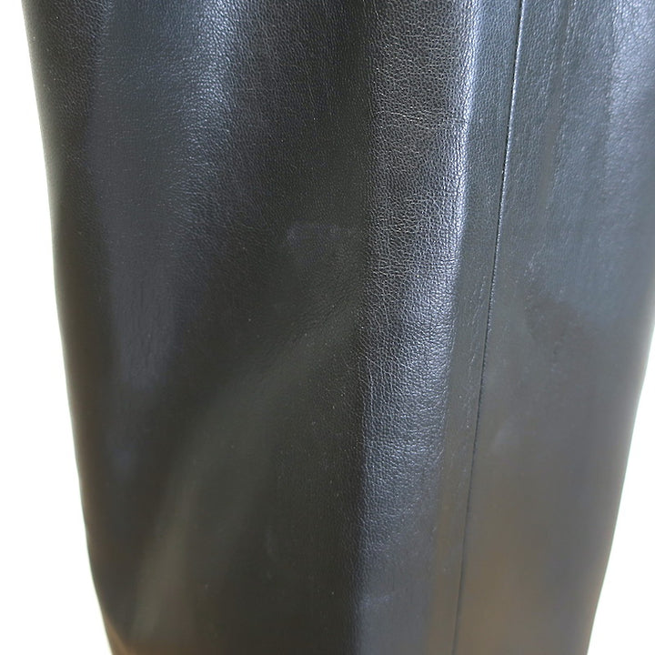 Alice + Olivia Pete Vegan Leather Jogger Pants Black Size Small