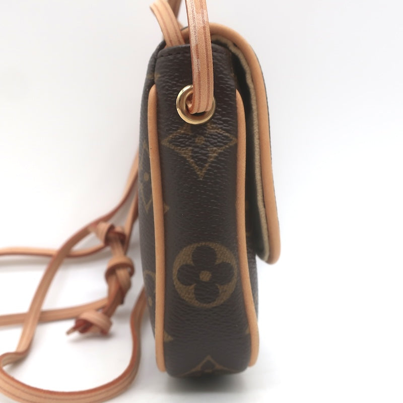 Louis Vuitton Cancun Pochette Brown Monogram Canvas Crossbody Bag