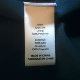 Cinq a Sept Mirna Asymmetric Ruffled Midi Dress Navy Floral Print Silk Size 6