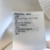 Louis Vuitton Monogram-Embossed Polo Dress White Stretch Knit Size Small