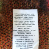 Stella McCartney Leopard Print Sweater Neon Multicolor Brushed Mohair Size 36