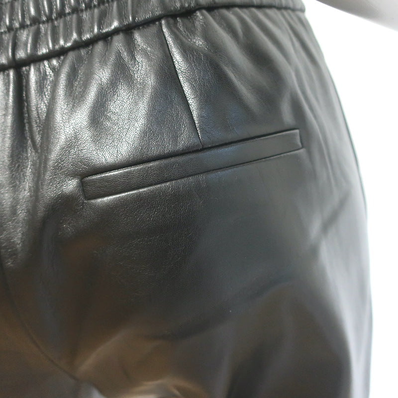 Alice + Olivia Pete Vegan Leather Jogger Pants Black Size Small