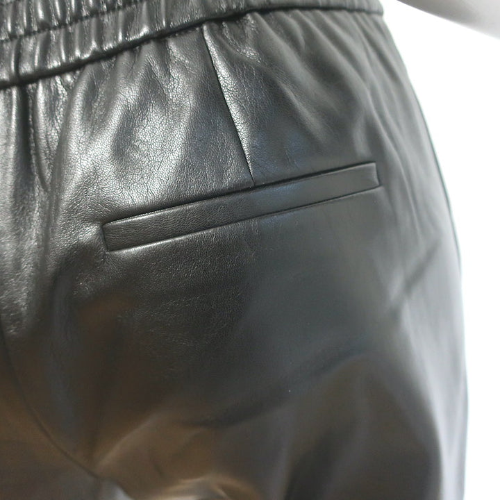 Alice + Olivia Pete Vegan Leather Jogger Pants Black Size Small