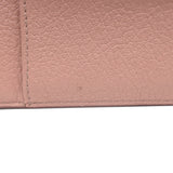 Miu Miu Zip Card Holder Wallet Rose Pink Madras Leather
