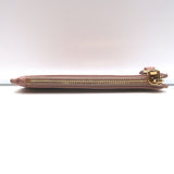 Miu Miu Zip Card Holder Wallet Rose Pink Madras Leather