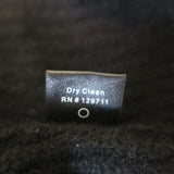 Jenni Kayne Cashmere V-Neck Cocoon Cardigan Black Ribbed Knit Size Large