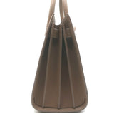 Saint Laurent Small Sac De Jour Tote Taupe Grained Leather Shoulder Bag