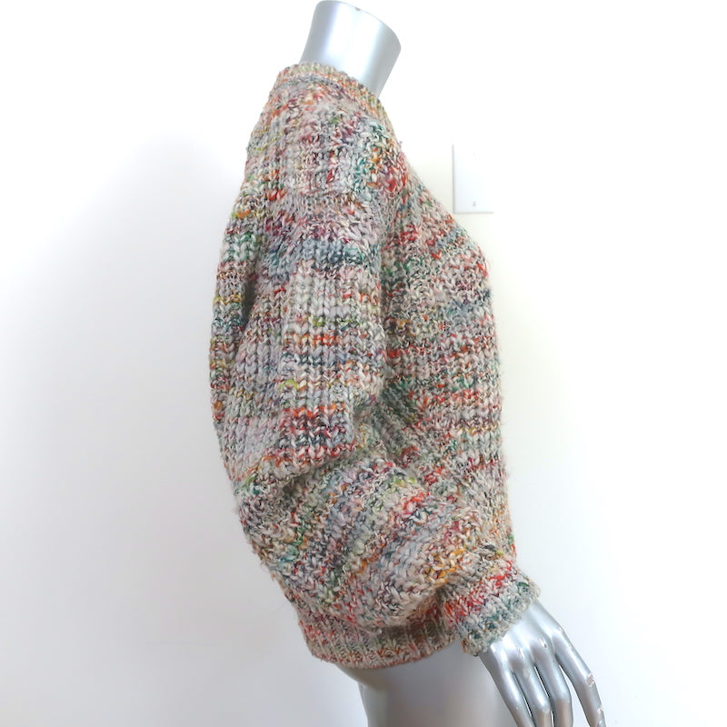 ACNE Studios Sweater Zora Multicolor Wool-Blend Chunky Knit Size Extra Small