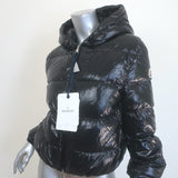 Moncler Bayard Hooded Down Puffer Jacket Black Size 2 NEW