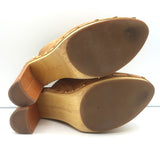 Veronica Beard Grita Clogs Tan Suede Size 6 Platform Mules