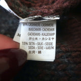 Brunello Cucinelli Sequined Sweater Navy/Red Striped Cashmere-Silk Size Medium