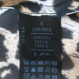 AllSaints Adeliza Leopard Print Crepe Blouse Size Small Long Sleeve Top