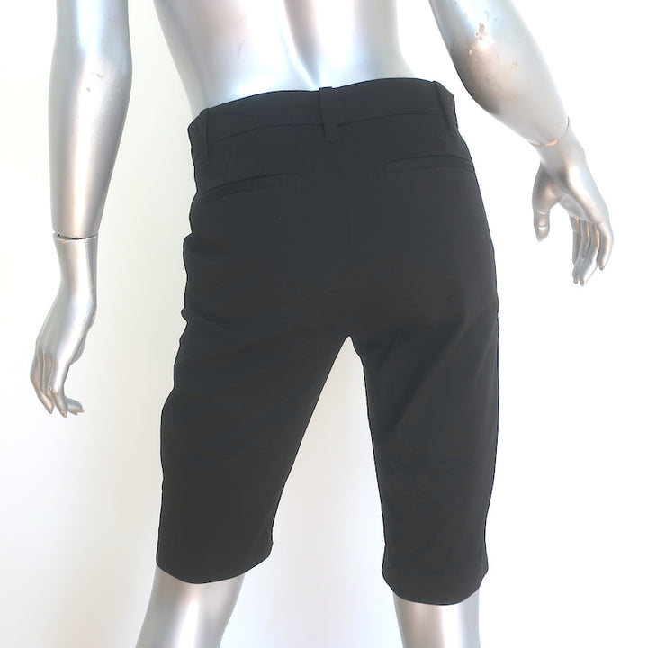 Vince Coin Pocket Bermuda Shorts Black Stretch Cotton Size 2