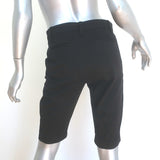 Vince Coin Pocket Bermuda Shorts Black Stretch Cotton Size 2