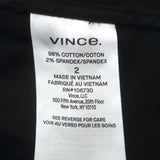 Vince Coin Pocket Bermuda Shorts Black Stretch Cotton Size 2