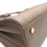 Saint Laurent Small Sac De Jour Tote Taupe Grained Leather Shoulder Bag
