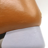Marni Contrast-Heel Ankle Boots Camel & Gray Leather Size 37.5