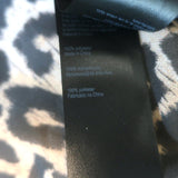 AllSaints Adeliza Leopard Print Crepe Blouse Size Small Long Sleeve Top