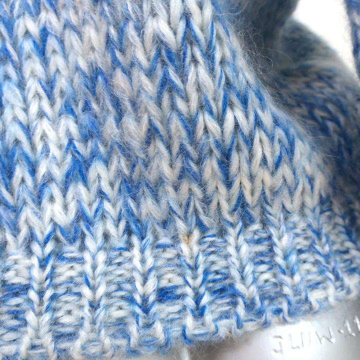 GANNI Julliard Sweater Blue Striped Mohair-Wool Size Small