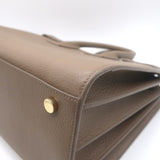 Saint Laurent Small Sac De Jour Tote Taupe Grained Leather Shoulder Bag