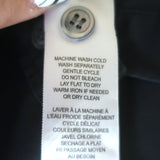 FRAME Gillian Puff Sleeve Mini Shirt Dress Black Cotton Size Small