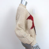 Isabel Marant Sweater Hanoi Ecru Nordic Star Intarsia Knit Size 38
