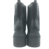 Stuart Weitzman Norah Lug Sole Chelsea Boots Black Leather Size 9.5 C NEW
