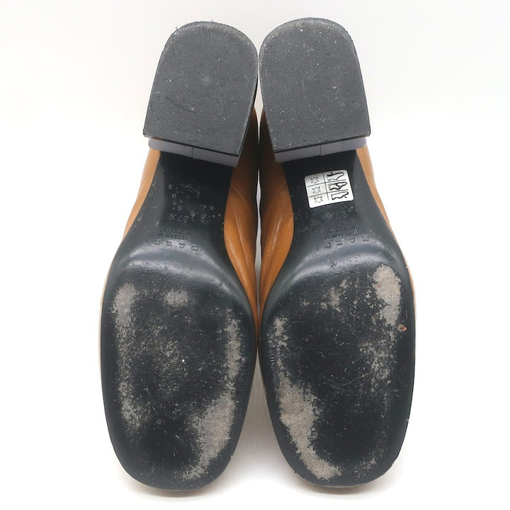 Marni Contrast-Heel Ankle Boots Camel &amp; Gray Leather Size 37.5