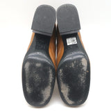 Marni Contrast-Heel Ankle Boots Camel & Gray Leather Size 37.5