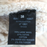 Isabel Marant Sweater Hanoi Ecru Nordic Star Intarsia Knit Size 38