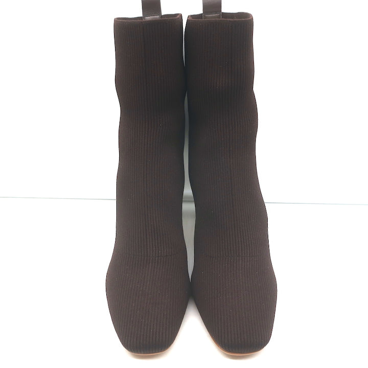 Dolce Vita Glamor Ribbed Knit Boots Dark Brown Size 9 NEW