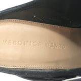 Veronica Beard Dacey Clogs Black Suede Size 6 Platform Mules