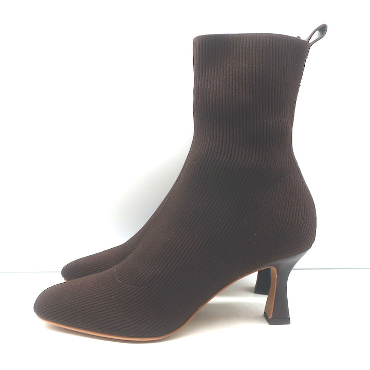 Dolce Vita Glamor Ribbed Knit Boots Dark Brown Size 9 NEW
