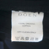 Doen Seine Pointelle tank top, black cotton, size M, authentic pre-owned, gently worn luxury knit